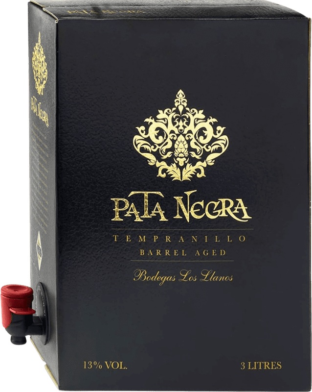 21,95 € Бесплатная доставка | Красное вино García Carrión Pata Negra D.O. Valdepeñas Кастилья-Ла-Манча Испания Tempranillo — Темпранильо Bag in Box — вино в коробке 3 L
