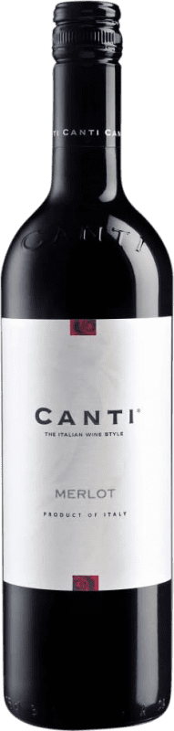 5,95 € Envío gratis | Vino Tinto Canti Sicilia Italia Merlot 75 cl