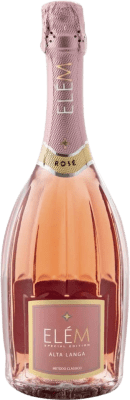 49,95 € 送料無料 | ロゼスパークリングワイン ELÈM Metodo Classico Rosé D.O.C. Alta Langa ピエモンテ イタリア Pinot Black ボトル 75 cl