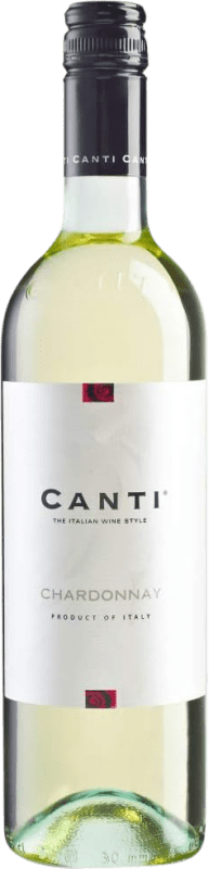 8,95 € Envio grátis | Vinho Branco Canti Seco Vêneto Itália Chardonnay 75 cl