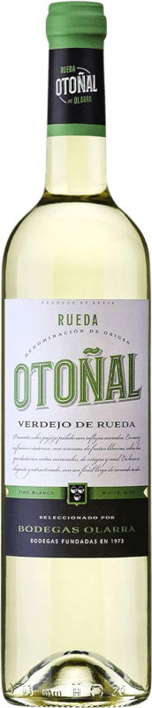 6,95 € Envío gratis | Vino Blanco Olarra Otoñal D.O. Rueda Castilla y León España Verdejo 75 cl
