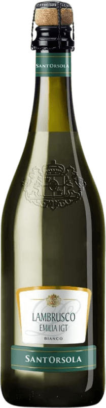 6,95 € 免费送货 | 白起泡酒 Sant'Orsola 干 I.G.T. Emilia Romagna 艾米利亚 - 罗马涅 意大利 Lambrusco 瓶子 75 cl