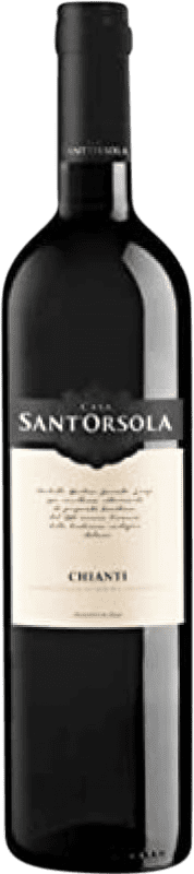 9,95 € Spedizione Gratuita | Vino rosso Sant'Orsola D.O.C.G. Chianti Toscana Italia Sangiovese Bottiglia 75 cl