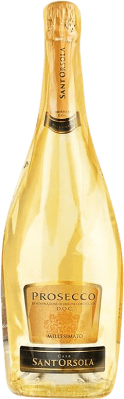 33,95 € 送料無料 | 白スパークリングワイン Sant'Orsola Millesimato Extra Dry 余分な乾燥 D.O.C. Prosecco ベネト イタリア Glera マグナムボトル 1,5 L