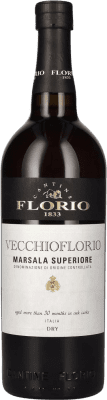 8,95 € Kostenloser Versand | Verstärkter Wein Florio Vecchioflorio Superiore Trocken D.O.C. Marsala Sizilien Italien Grillo Flasche 75 cl
