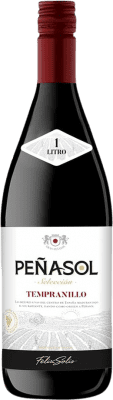 6,95 € Envio grátis | Vinho Tinto Peñasol Espanha Tempranillo 1 L