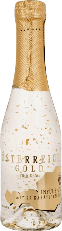 16,95 € 免费送货 | 白起泡酒 Österreich Gold 23 Carat Leaf Sparkling 奥地利 小瓶 20 cl