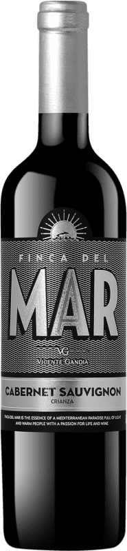 9,95 € Free Shipping | Red wine Vicente Gandía Finca del Mar Aged Valencian Community Spain Cabernet Sauvignon Bottle 75 cl