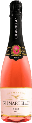 58,95 € Spedizione Gratuita | Spumante rosato G.H. Martel Prestige Rose Brut A.O.C. Champagne champagne Francia Chardonnay, Pinot Meunier Bottiglia 75 cl