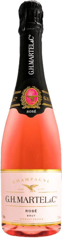 74,95 € Envio grátis | Espumante rosé G.H. Martel Prestige Rose A.O.C. Champagne Champagne França Chardonnay, Pinot Meunier Garrafa 75 cl