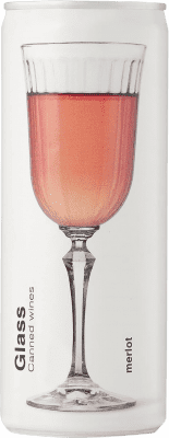 4,95 € Spedizione Gratuita | Vino rosato Glass Canned Rosé Catalogna Spagna Piccola Bottiglia 25 cl