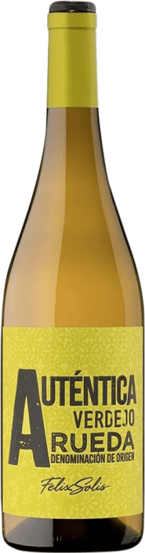 6,95 € Envío gratis | Vino Blanco Félix Solís La Auténtica Selección D.O. Rueda Castilla y León España Verdejo Botella 75 cl