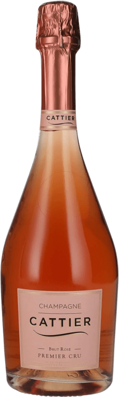 97,95 € Бесплатная доставка | Розовое игристое Cattier Premier Cru Rosé брют A.O.C. Champagne шампанское Франция бутылка 75 cl