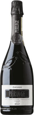 27,95 € 送料無料 | 赤のスパークリングワイン Canah Cartizze Brut — ブリュット 上級 D.O.C.G. Prosecco di Conegliano-Valdobbiadene ベネト イタリア Glera — グレラ 75 cl