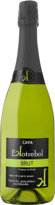 22,95 € Envoi gratuit | Blanc mousseux Ekotrebol. Eco Brut D.O. Cava Catalogne Espagne Macabeo, Xarel·lo, Parellada Bouteille 75 cl