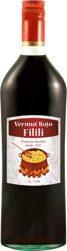 9,95 € Free Shipping | Vermouth Filili. Rojo Spain Bottle 1 L