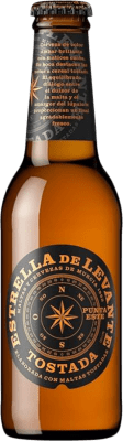 39,95 € Spedizione Gratuita | Scatola da 24 unità Birra Estrella de Levante Punta Este Tostada Spagna Piccola Bottiglia 25 cl