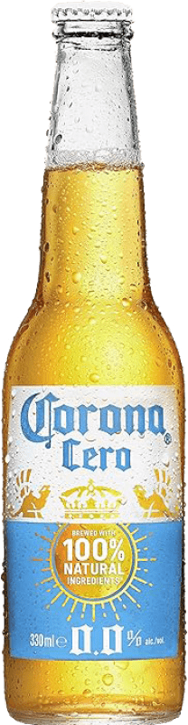 69,95 € Free Shipping | 24 units box Beer Modelo Corona Cero Mexico One-Third Bottle 33 cl Alcohol-Free