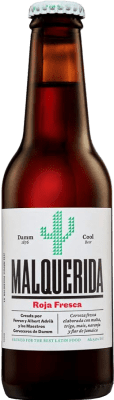 32,95 € Kostenloser Versand | 24 Einheiten Box Bier Estrella Damm Malquerida Roja Original Spanien Kleine Flasche 25 cl