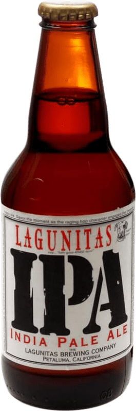 108,95 € Kostenloser Versand | 24 Einheiten Box Bier Lagunitas. IPA Spanien Drittel-Liter-Flasche 35 cl