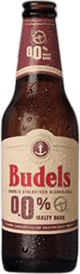 75,95 € Envío gratis | Caja de 24 unidades Cerveza Budels Malteada Dark Bio 0,0 Países Bajos Botellín Tercio 30 cl Sin Alcohol