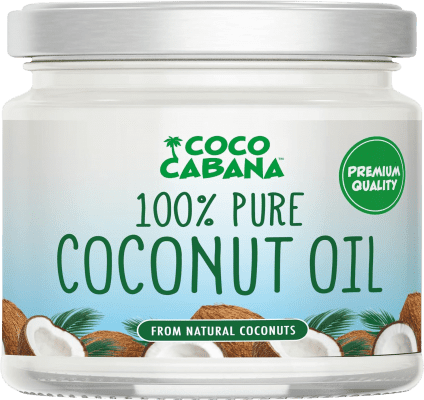 8,95 € Envio grátis | Óleo de Cozinha Coco Cabana Coconut Reino Unido Garrafa Terço 30 cl