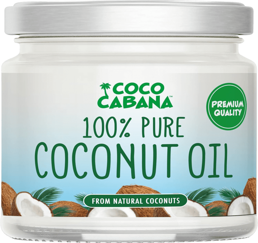 8,95 € Envío gratis | Aceite de Cocina Coco Cabana Coconut Reino Unido Botellín Tercio 30 cl