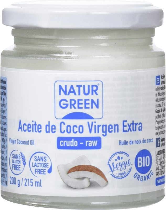 5,95 € Envoi gratuit | Boîte de 6 unités Huile de Cuisson Natur Green Coco Bio Espagne Biologique Petite Bouteille 20 cl