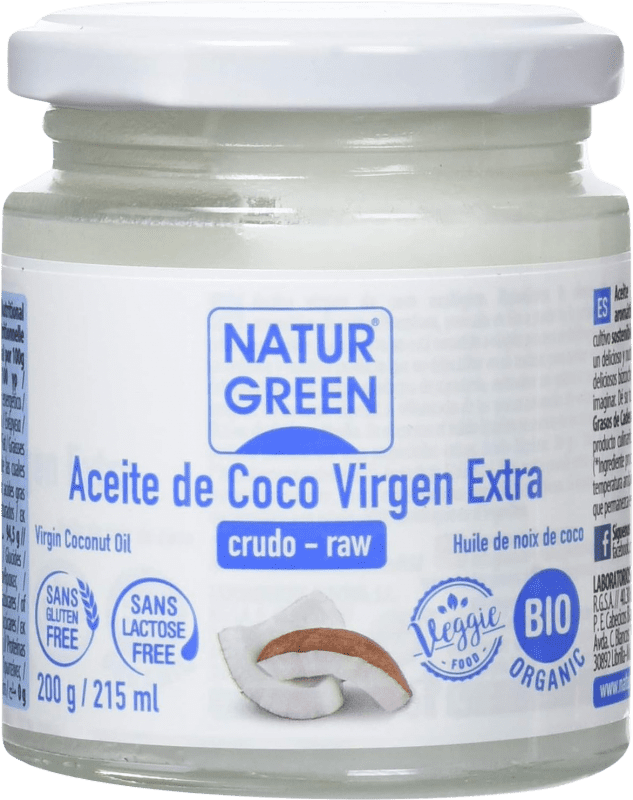 5,95 € Envoi gratuit | Boîte de 6 unités Huile de Cuisson Natur Green Coco Bio Espagne Petite Bouteille 20 cl