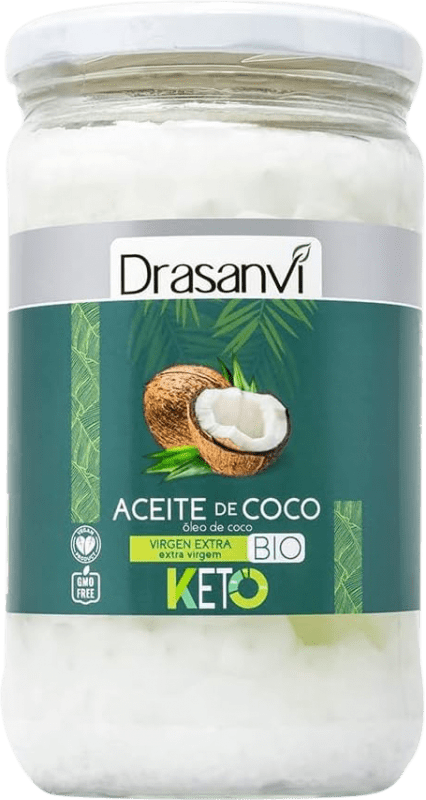 15,95 € 免费送货 | 食用油 Drasanvi Coco Virgen Bio 卡斯蒂利亚莱昂 西班牙 瓶子 Medium 50 cl