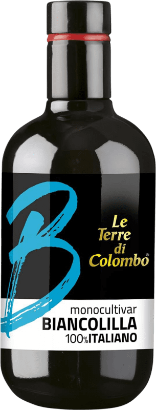 19,95 € Бесплатная доставка | Оливковое масло Le Terre di Colombo Virgen Extra Biancolilla Италия бутылка Medium 50 cl