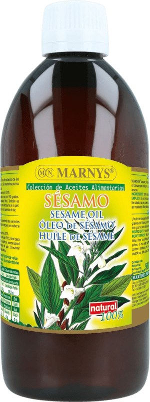 28,95 € Envío gratis | Aceite de Cocina Marnys Sésamo España Botella Medium 50 cl