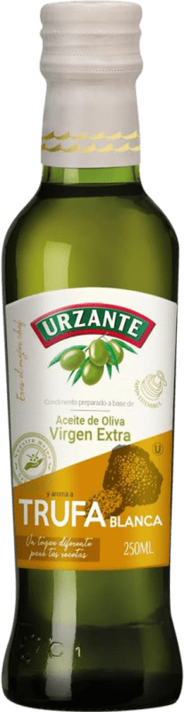 27,95 € Free Shipping | 6 units box Olive Oil Urzante EVOO Extra Virgin Spain Small Bottle 25 cl Trufa Blanca — White Truffle