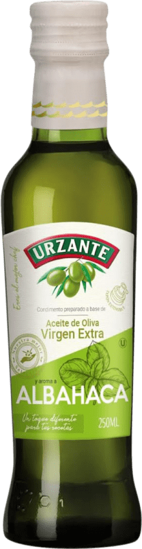 42,95 € Kostenloser Versand | 6 Einheiten Box Olivenöl Urzante Virgen Extra Albahaca Spanien Kleine Flasche 25 cl