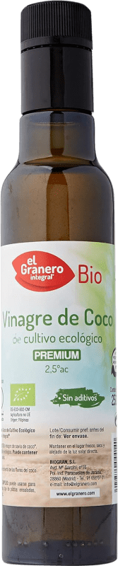 4,95 € Spedizione Gratuita | Aceto El Granero Integral Spagna Bio — Ecologico Bottiglietta 25 cl Coco — Cocco