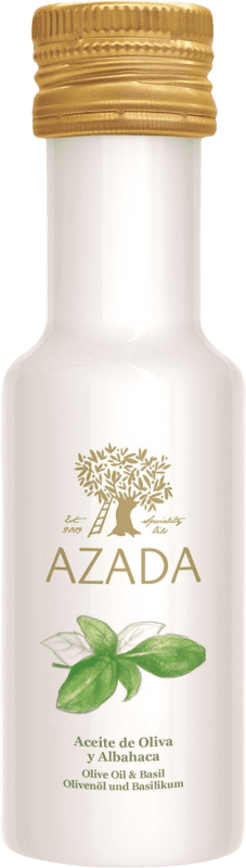 13,95 € Envoi gratuit | Boîte de 2 unités Huile d'Olive Azada Albahaca Espagne Bouteille Miniature 10 cl