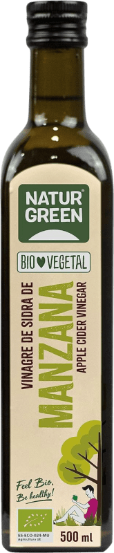 4,95 € Kostenloser Versand | Essig Natur Green Spanien Bio — Nachhaltig Medium-Flasche 50 cl Manzana — Apfel, Cider — Apfelwein