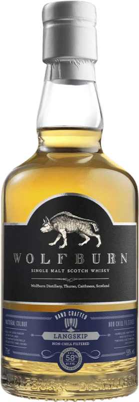 76,95 € Free Shipping | Single Malt Whisky Wolfburn Langskip United Kingdom 70 cl