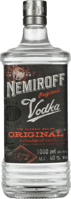 28,95 € 免费送货 | 伏特加 Nemiroff Original 乌克兰 瓶子 1 L