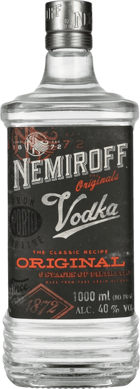 19,95 € Envio grátis | Vodka Nemiroff Original Ucrânia 1 L