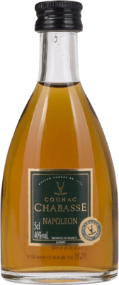 21,95 € Spedizione Gratuita | Cognac Chabasse Napoleon Francia 12 Anni Bottiglia Miniatura 5 cl