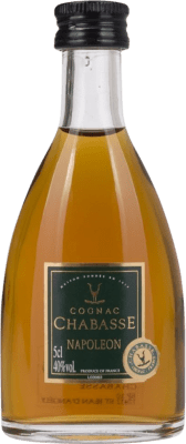 9,95 € Envio grátis | Cognac Conhaque Chabasse Napoleon França 12 Anos Garrafa Miniatura 5 cl