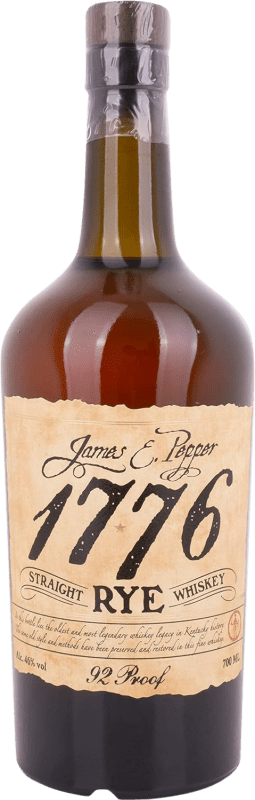 69,95 € 免费送货 | 威士忌混合 ‎James E. Pepper 1776 Straight Rye 肯塔基 美国 瓶子 70 cl