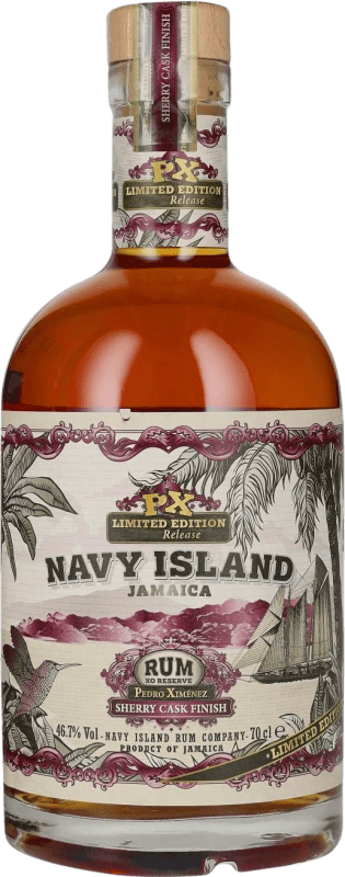 91,95 € 免费送货 | 朗姆酒 ‎Navy Island PX Sherry Cask Finish XO 预订 牙买加 瓶子 70 cl