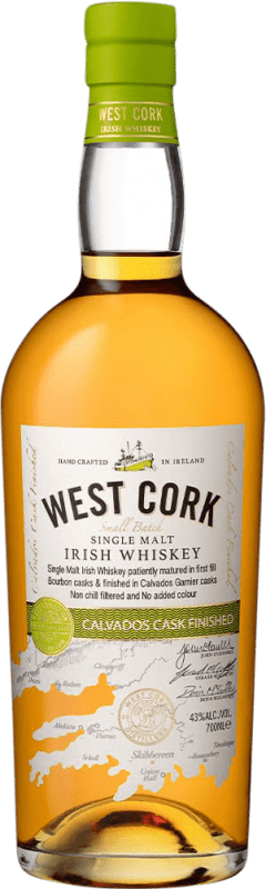 44,95 € Envío gratis | Whisky Single Malt West Cork Calvados Cask Finish — Acabado en Barrica Irlanda 70 cl