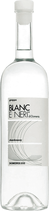 46,95 € Envío gratis | Grappa Domenis 1898 Blanc e Neri Italia Chardonnay Botella 70 cl