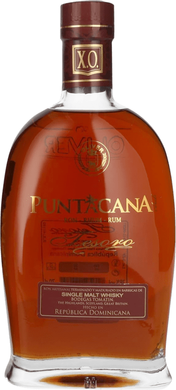 85,95 € Envío gratis | Whisky Blended Puntacana Tesoro XO República Dominicana Botella 70 cl