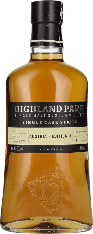 169,95 € Envio grátis | Whisky Single Malt Highland Park Single Cask Series Austria Edition 3 Highlands Reino Unido 11 Anos Garrafa 70 cl