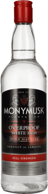 47,95 € Envío gratis | Ron Monymusk Plantation Overproof White Jamaica Botella 70 cl
