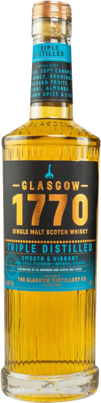 75,95 € 送料無料 | ウイスキーシングルモルト The Glasgow 1770 Smooth & Vibrant イギリス ボトル 70 cl